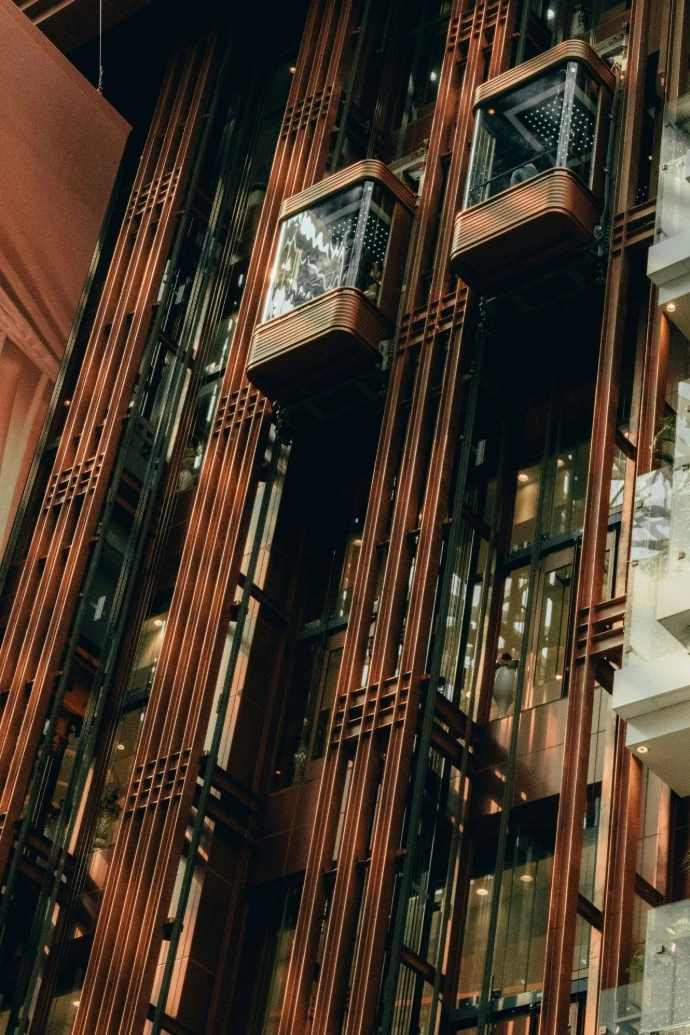Modern building exterior suitable for passenger elevator solutions